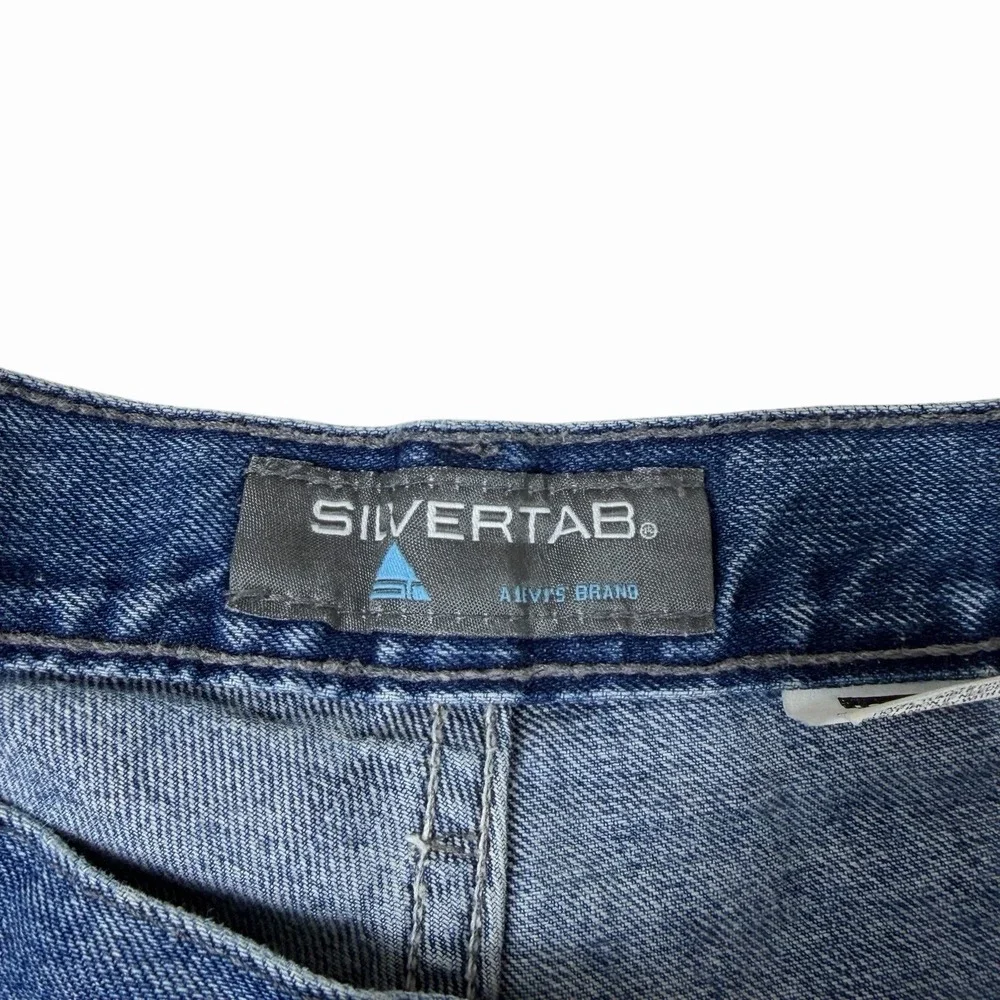VTG Levi's Silvertab Women's Shorts Sz 34 (33) Blue Jean Cutoff Loose Y2K Jorts